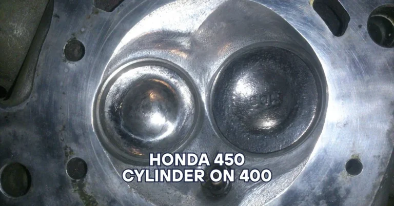 Honda 450 cylinder on 400